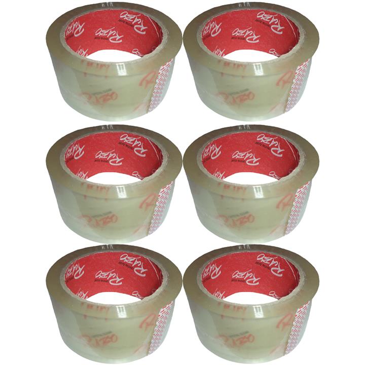 چسب نواری پهن رابو مدل 90Yard بسته 6 عددی